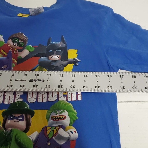 Childs Lego Batman Robin Batgirl Joker Shirt Sz XL - Picture 6 of 6